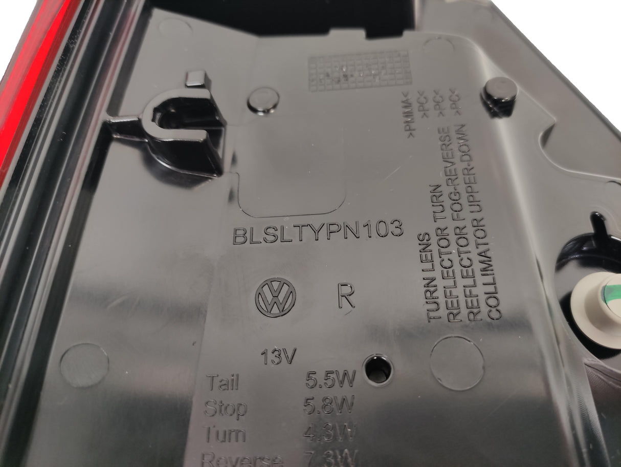 VW T6 BLACK FULL LED 1PORTA Originale Fanale Posteriore DX 7LA945208A