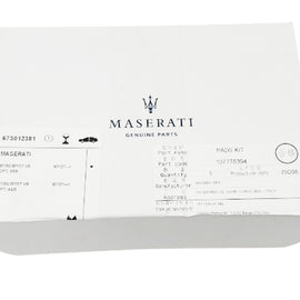 Maserati Originale Set Pastiglie Freno Posteriore 673012381