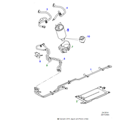 Jaguar Filtro del carburante XR857585
